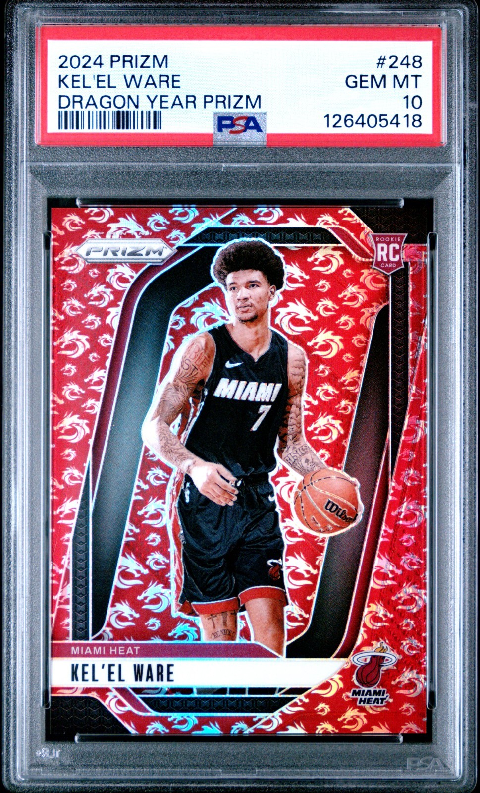 2024 Prizm #248 Kel'El Ware Dragon Year /88 Rookie RC **GEM MINT** PSA 10