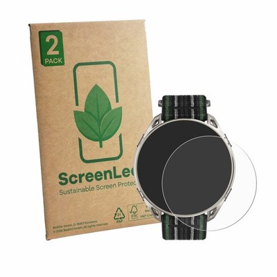 2x ScreenLeaf Displayschutzfolie für Amazfit Cheetah 2 Ultra nachhaltig 