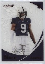 2023 Panini Chronicles Draft Picks Clear Vision Red /149 Joey Porter Jr #14 0x1