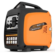 2500W Portable Inverter Generator - Gas Powered, Low Noise, EPA Compliant