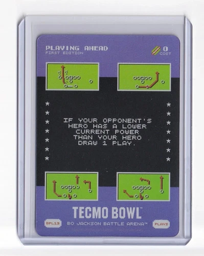2026 Bo Jackson Battle Arena Tecmo Bowl Playing Ahead BPL13 Bonus Play Foil MINT