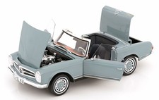 Schuco 1963 Mercedes Benz 280 SL Pagoda Light Blue/ Black 1:18*Brand New!