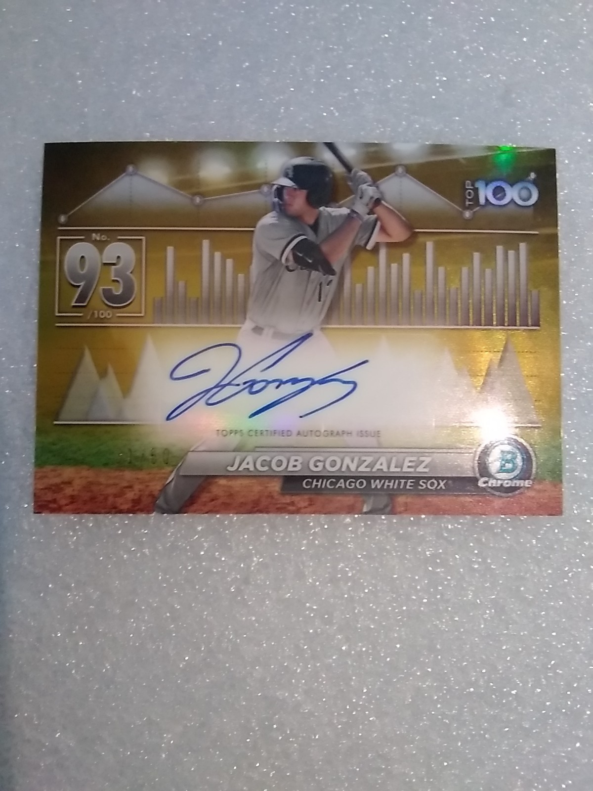 2024 Bowman Scouts Top 100 Jacob Gonzalez Gold Auto/50