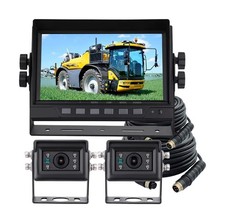 AHD 1080P Wired Reverse Rear View Backup Camera System,2 IR Camera with Water...