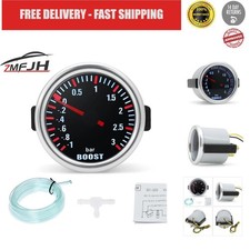52mm 3 Bar Turbo Boost Gauge Mechanical Led Meter 12v Car Engine