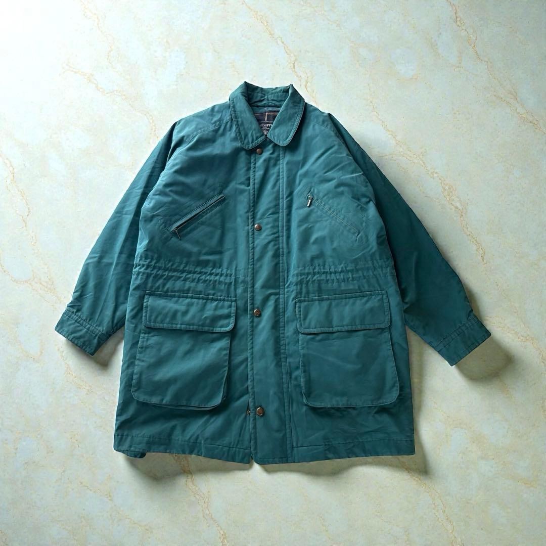 Burberry Check Hooded Down Coat Size M CTK83 Vintage rare Men's