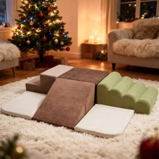 6-Piece Climbing Foam Blocks Playset - Soft Indoor Activity Toys for Toddlers...