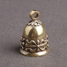 2 pièces exquis pendentifs en laiton artisanat bricolage cloches en laiton décorations de porte pour la maison