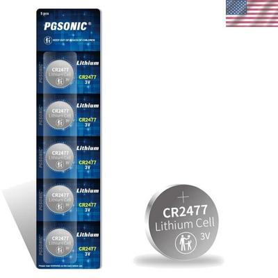 #ad #ad 5 Pack CR2477 3 Volt Lithium Battery $19.22