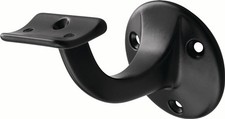 hermeta Handlauftr&auml;ger 3505 Alu.ku.-besch.schwarz D.Wandplatte 56mm - 3505-70E