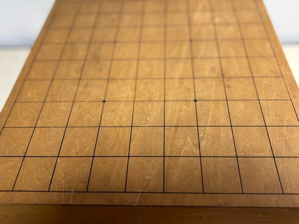 Vintage Japanese Chess Shogi Wooden Board 13.5×12.4×H10.2in With Koma Peices FS - Image 4 of 4