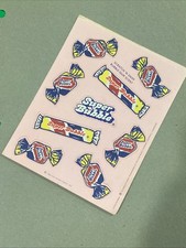 VINTAGE 80  S HALLMARK BUBBLE GUM SNIFF STICKER SHEET  GREAT SCENT  