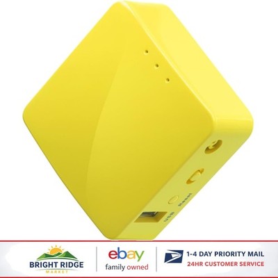 Portable Mini Travel WiFi Router with 2 Ethernet Ports and USB Connectivity