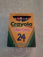Vintage 1997 Binney  Smith 24 Pack Crayola Crayons NEW