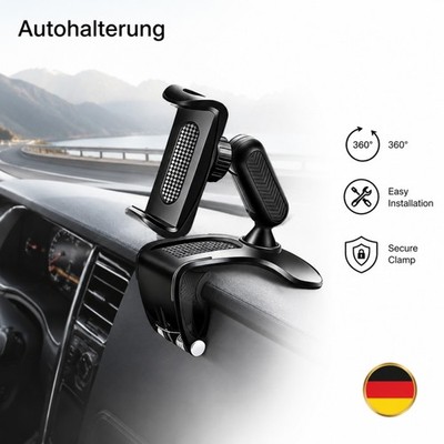 Autohalterung Universal Auto KFZ Handy Halter Halterung Car Holder Smartphone DE