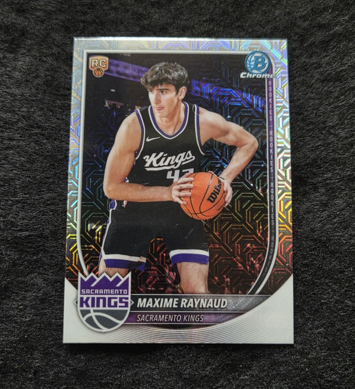 Maxime Raynaud 2025-26 Bowman Chrome Mega Mojo Refractor RC Kings #BCV-43