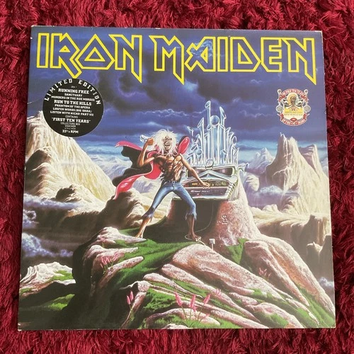 IRON MAIDEN – RUNNING FREE · RUN TO THE HILLS 2 X 12" VINYL EX+ 1990
