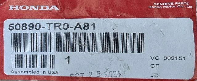 Honda Civic 2012-2015 genuino - par de varilla (inferior) 50890-TR0-A81 Foto 4 de 4