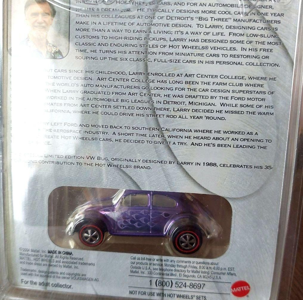 Hot Wheels LARRY WOOD　VW BUG　ラリーウッドサイン入り Hot Wheels LARRY WOOD VW BUG ラリーウッドサイン入り Hot