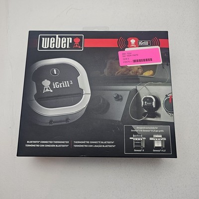 Weber 7204 iGrill 3 Digital Probe Bluetooth Compatibility Meat Thermometer New