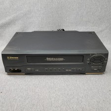 Emerson EWV601B VCR DA-4HEAD Digital Tracking/Quick Play Tested Works No Remote