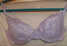 NEW VINTAGE LILAC LACE BRA SIZE 36C BY CHIC STYLE 270 MADE IN USA #11