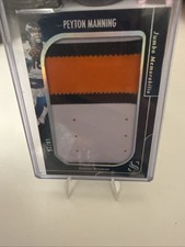 2025 Panini silhouette jersey match Payton manning jumbo patch /25 