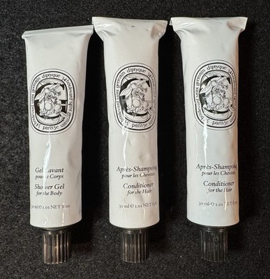 Diptyque 1x Shower Gel 2x Conditioner Lavant 30ml 1oz Each