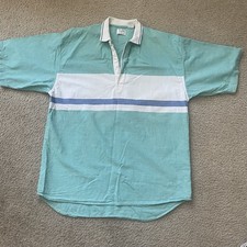 Vintage TJW by Mervyn's Polo Shirt Men's L Pastel Green 100 Cotton 90s Style