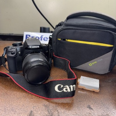 Canon EOS Digital Rebel XS 10.1MP DSLR Camera 18-55mm Len Battery Bag no charger