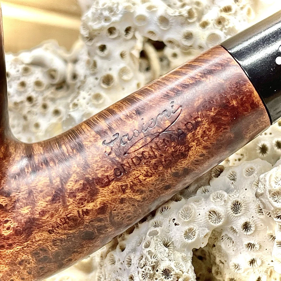 48g Sasieni 8-Dot Pat. Pipa Estate de billar doblada "REGENTE" No # *RESTAURADA* Foto 3 de 4