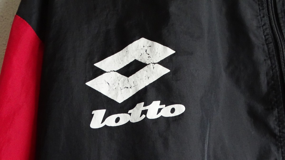 Vintage 90s AC Milan Lotto Motta Training Jacket 1/3 Zip