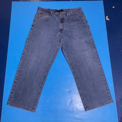 Calvin Klein Jeans Mens W38 x L30 Blue Baggy Loose Fit Wide Leg 