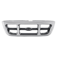 For Ford Ranger Grille 1998-2000 Chrome Shell With Gray Insert Plastic Fo1200341