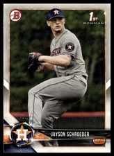 2018 Bowman Draft Jayson Schroeder Houston Astros #BD-23