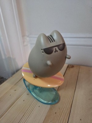 Pusheen Box Exclusive Vinyl Figurine Surfing Cat. 5.5 Inches. Missing Whiskers.