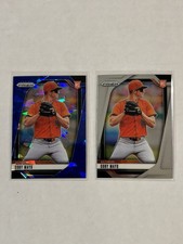 2025 Panini Prizm Baseball Coby Mayo RC #70 Blue Ice Prizm + Base Lot Orioles