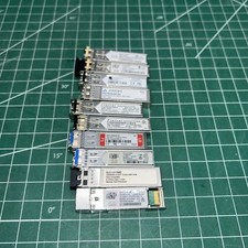 Lot of 10 Various  SFP+ 10G /1gSR Multimode Fiber Transceiver