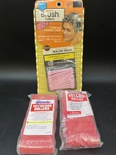 Wil-Hold Brush Rollers With Picks & Goody 1994 95 Hair Rollers Lot