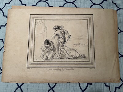 Antique Print, beheading of James from George Earl Cholmondeley, Hebert 1762