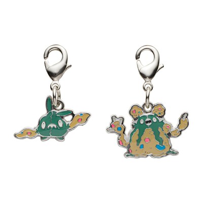 Pokemon Center National Zukan Metal Charm 568 569 Trubbish Garbodor Unova