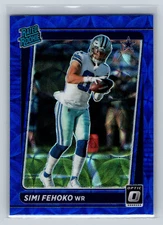 2021 Panini Donruss Optic #242 Simi Fehoko Rated Rookie Blue Scope