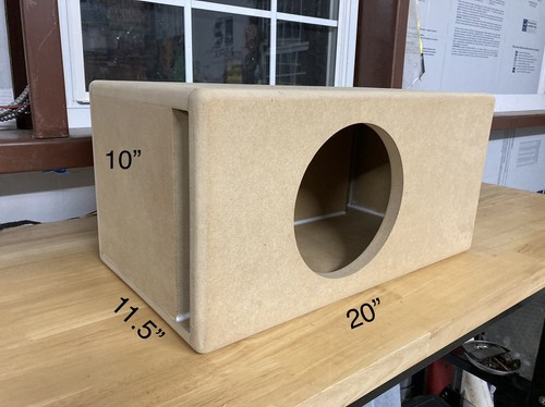 Custom Universal 8" Ported Subwoofer Enclosure / Speaker Box 33Hz 0.67 cu. ft. - Picture 10 of 10