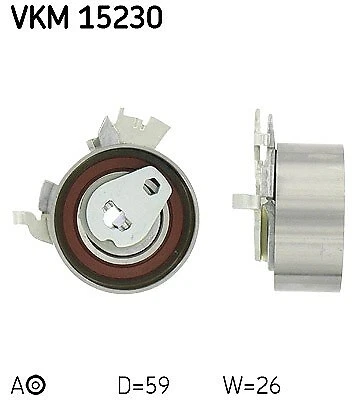 SKF Spannrolle, Zahnriemen Unten u.a. für CHEVROLET, DAEWOO, OPEL - Bild 1 von 1