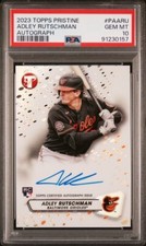 2023 Topps Pristine Adley Rutschman RC On Card Auto Orioles PSA 10 GM 🔥 POP 1