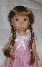 WEE 3 PLAITS Doll Wig SIZE 10-11.5 AUBURN Braids Bangs No Part NWT