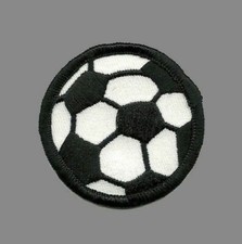Soccer Ball Patch   Soccerball Iron On   Black and White 2  Soccer Uniform