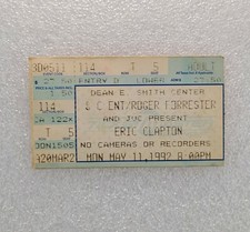 Eric Clapton Ticket Stub 1992 Dean E Smith center