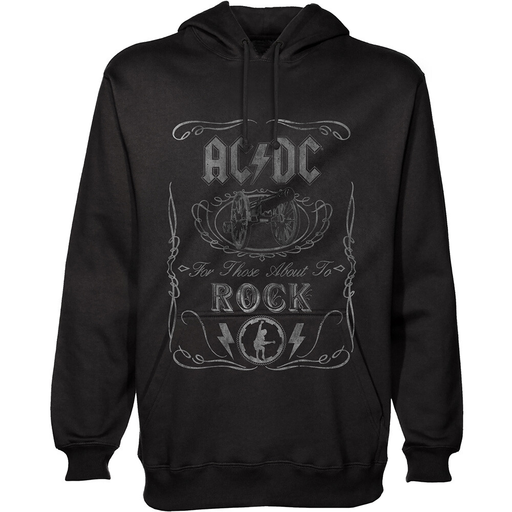 NWT AC/DC Unisex Cannon Swig Cotton Rock Music Pullover Hoodie - Main Image
