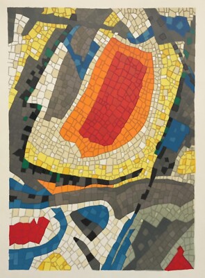 Jean Bazaine Mosaique Art Print Abstract Modern Wall Decor